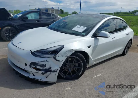 2022 Tesla Model 3 Long Range Dual Motor All-Wheel Drive from USA, damaged, VIN 5YJ3E1EB2NF313445